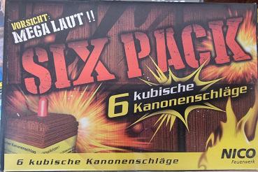 Kubischer Kanonenschlag - 6 Stück in einer Packung