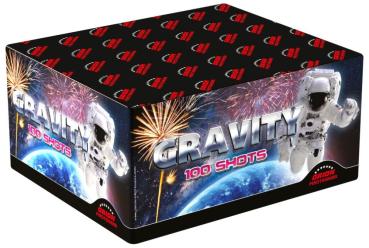 Gravity, 100 Schuss, NEM: 493g, Kaliber: 20mm, Brenndauer ca. 50 Sekunden