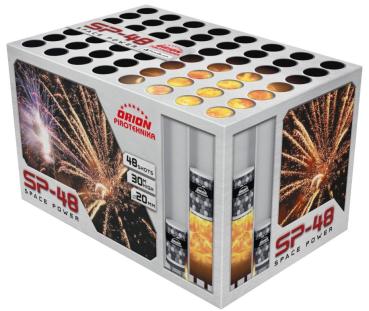 SP-48, 48 Schuss, NEM: 350g, Kaliber: 20mm, Brenndauer ca. 48 Sekunden