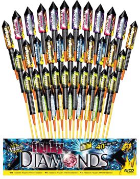 Funky Diamonds, 40er Packung Raketen
