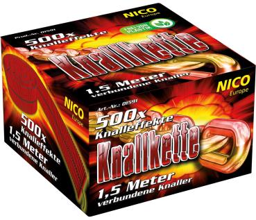 Knallkette mit 500 Schuss, 1,5 Meter lang !