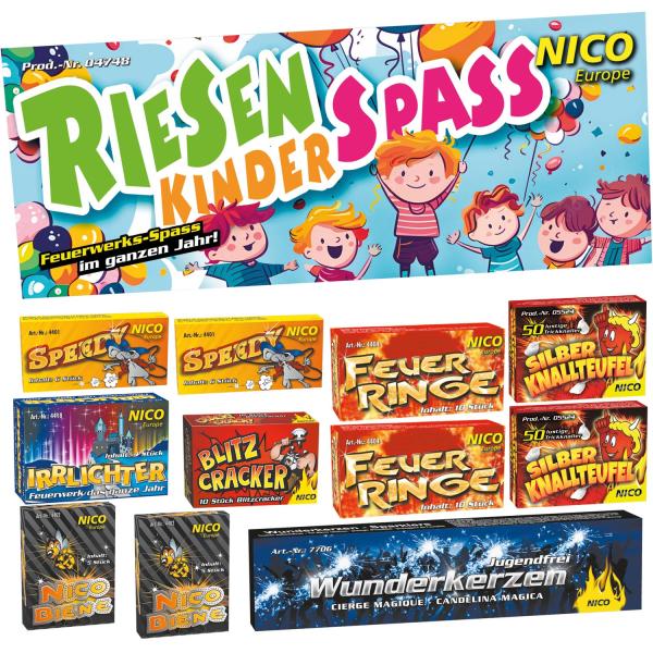 Riesen-Kinderspass, 11 Schachteln sortiert