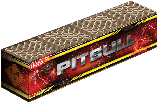 Pitbull, 100 Schuss, NEM: 1985g, Kaliber: 30mm, Brenndauer ca. 70 Sekunden