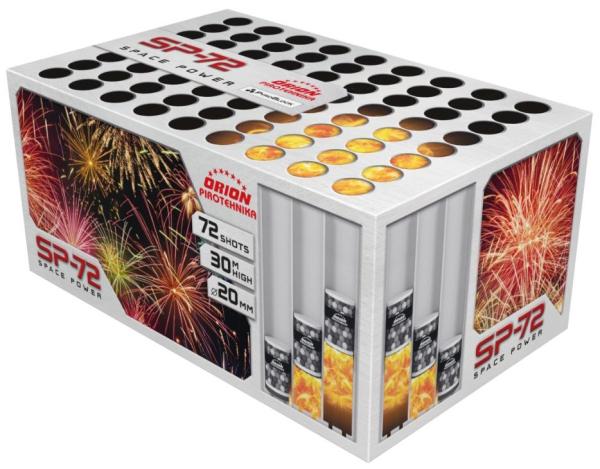 SP-72, 72 Schuss, NEM:499g, Kaliber: 20mm, Brenndauer ca. 65 Sekunden